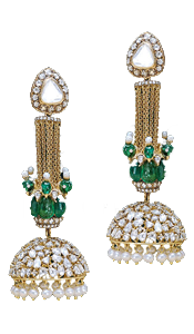 gold earrings